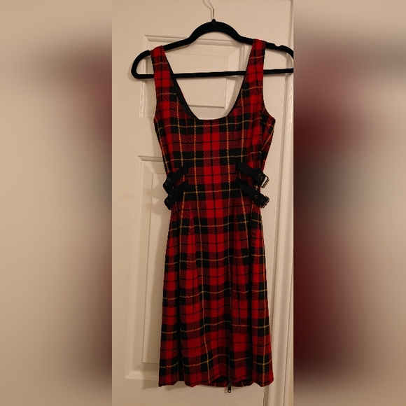 Christmas Red and black Plaid Betsy Johnson dress - Picture 3 of 3